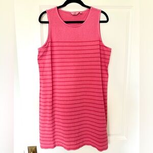 Vineyard Vines Pink Striped Sleeveless Dress